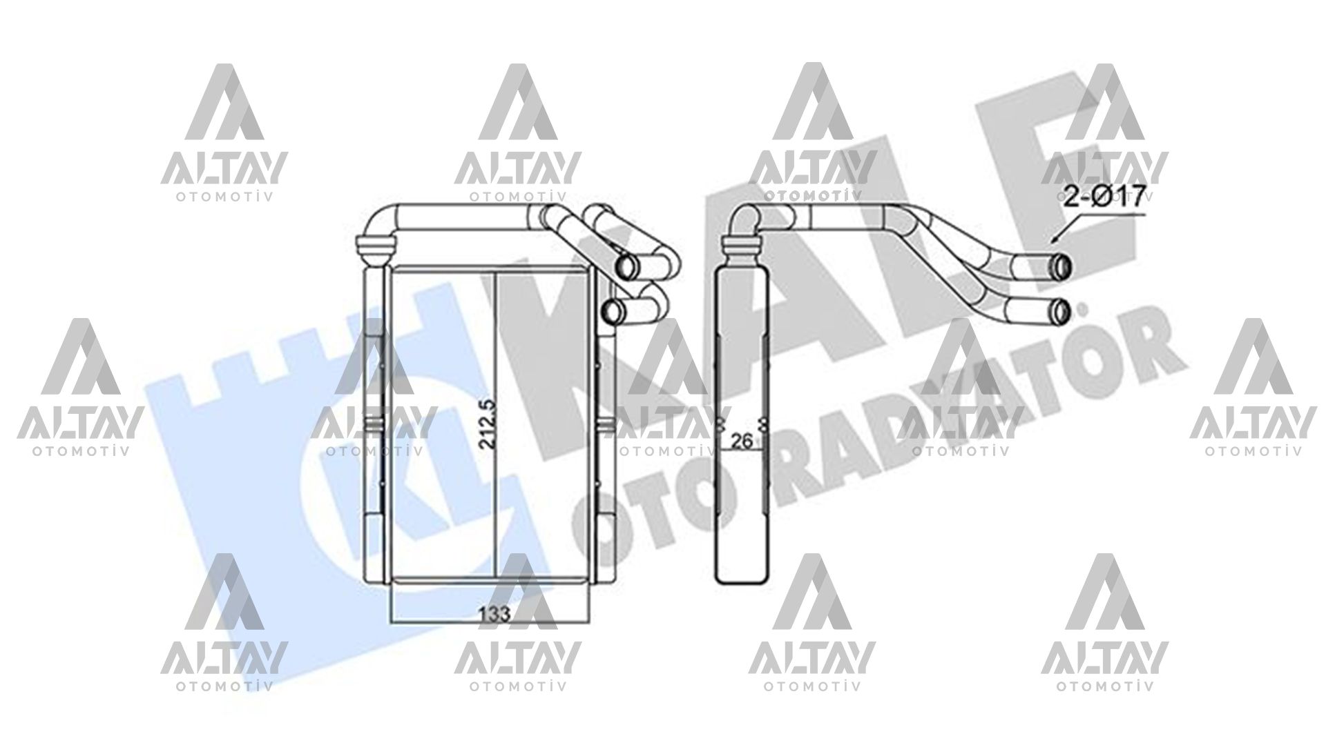 Toyota Yaris Kalorifer Radyatörü 1999-2005 Radyatör OEM 87107-52020